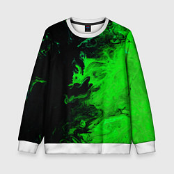 Детский свитшот Color green black