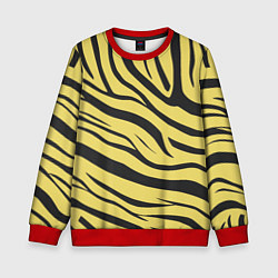 Детский свитшот Светлый тигровый паттерн