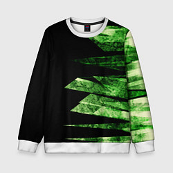 Детский свитшот Color green black