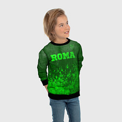 Свитшот детский Roma - green gradient посередине, цвет: 3D-черный — фото 2