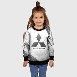 Свитшот детский Mitsubishi - white gradient, цвет: 3D-черный — фото 2