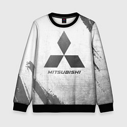 Свитшот детский Mitsubishi - white gradient, цвет: 3D-черный
