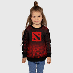 Свитшот детский Dota red poly, цвет: 3D-черный — фото 2