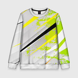 Детский свитшот Color white light green