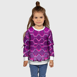 Свитшот детский Розовый бронежилет, цвет: 3D-белый — фото 2