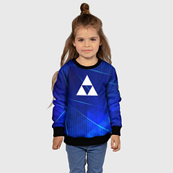 Свитшот детский Zelda blue poly, цвет: 3D-черный — фото 2