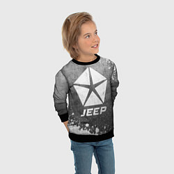 Свитшот детский Jeep - grey gradient, цвет: 3D-черный — фото 2