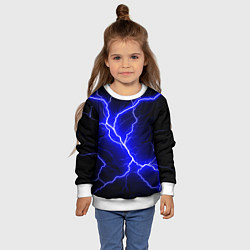 Свитшот детский Color blue black, цвет: 3D-белый — фото 2