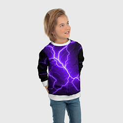 Свитшот детский Color purple black, цвет: 3D-белый — фото 2