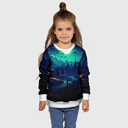 Свитшот детский Day of the Dead - Хэллоуин, цвет: 3D-белый — фото 2