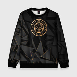 Свитшот детский Leicester City golden poly, цвет: 3D-черный