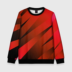 Детский свитшот Красно-коричневый абстрактные полосы