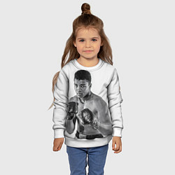Свитшот детский Young Muhammad Ali, цвет: 3D-белый — фото 2