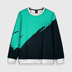 Детский свитшот Color black light blue