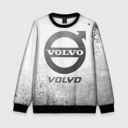 Свитшот детский Volvo - white gradient, цвет: 3D-черный