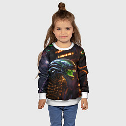 Свитшот детский Злой Чужой, цвет: 3D-белый — фото 2