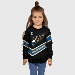 Свитшот детский Александр Овечкин темная форма, цвет: 3D-черный — фото 2