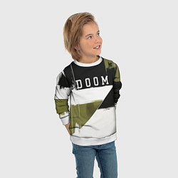 Свитшот детский Doom The Dark Ages, цвет: 3D-белый — фото 2