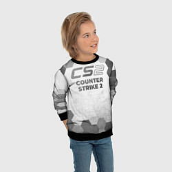 Свитшот детский Counter Strike 2 - white gradient, цвет: 3D-черный — фото 2