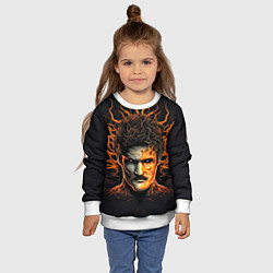 Свитшот детский The last of us - зараженный Джоел, цвет: 3D-белый — фото 2