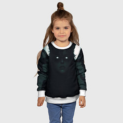 Свитшот детский Волчица, цвет: 3D-белый — фото 2