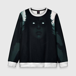 Свитшот детский Волчица, цвет: 3D-белый