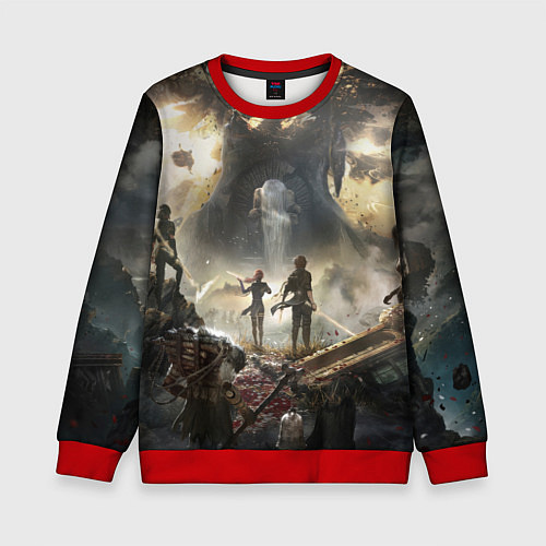 Детский свитшот Экспедиция Clair Obscur expedition 33 / 3D-Красный – фото 1