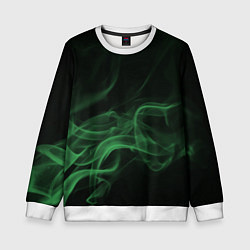 Свитшот детский Color smoke green, цвет: 3D-белый