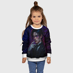 Свитшот детский Себастьян Михаэлис реализм, цвет: 3D-белый — фото 2