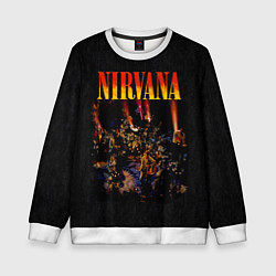 Свитшот детский Nirvana unplugget, цвет: 3D-белый