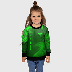 Свитшот детский The Last Of Us - green gradient вертикально, цвет: 3D-черный — фото 2