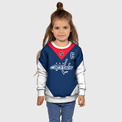 Свитшот детский Ovechkin - Washington Capitals, цвет: 3D-белый — фото 2