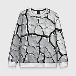Детский свитшот Серая растрескавшаяся глина