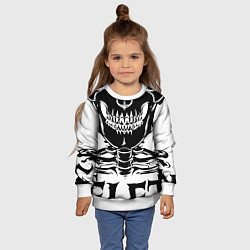 Свитшот детский Skeleton череп, цвет: 3D-белый — фото 2