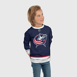 Свитшот детский Columbus Blue Jackets - NHL team, цвет: 3D-белый — фото 2