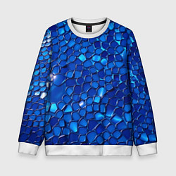 Детский свитшот Блестящие синие отражения