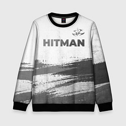 Свитшот детский Hitman - white gradient посередине, цвет: 3D-черный