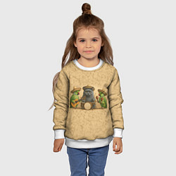 Свитшот детский Надежды маленький оркестрик, цвет: 3D-белый — фото 2