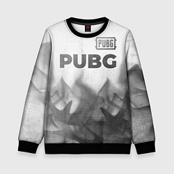 Детский свитшот PUBG - white gradient посередине