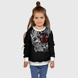 Свитшот детский Ассасин Крид Раграрек, цвет: 3D-белый — фото 2