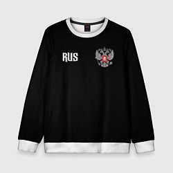 Детский свитшот Россия три полоски