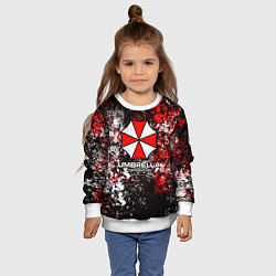 Свитшот детский Амбрелла текстура хаоса, цвет: 3D-белый — фото 2