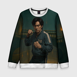 Детский свитшот Игрок 218 в боевой стойке