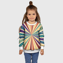 Свитшот детский Ретро спираль, цвет: 3D-белый — фото 2