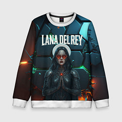 Детский свитшот Lana Del Rey в стиле киберпанка