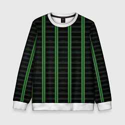 Свитшот детский Color black cage, цвет: 3D-белый