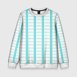 Свитшот детский Color white cage, цвет: 3D-белый