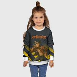 Свитшот детский XXXTentacion с микрофоном в аниме стиле, цвет: 3D-белый — фото 2