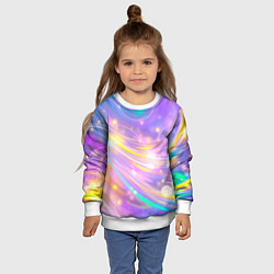 Свитшот детский Волшебный мистический космос, цвет: 3D-белый — фото 2