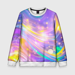 Свитшот детский Волшебный мистический космос, цвет: 3D-белый